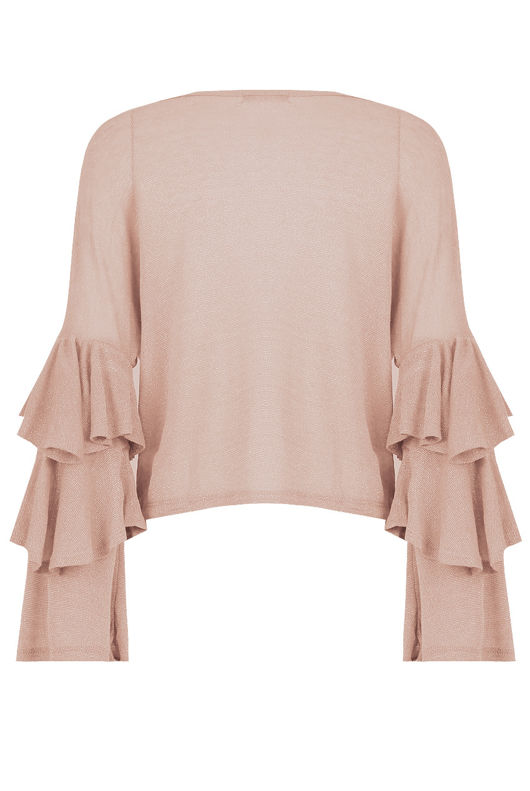 Layered Sleeve Metallic Jumpers