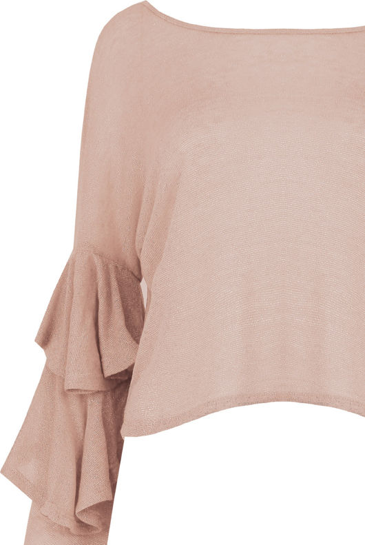 Layered Sleeve Metallic Jumpers