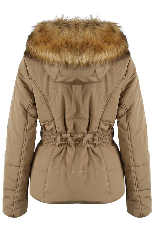 Natural Fur Hood Parka Jacket