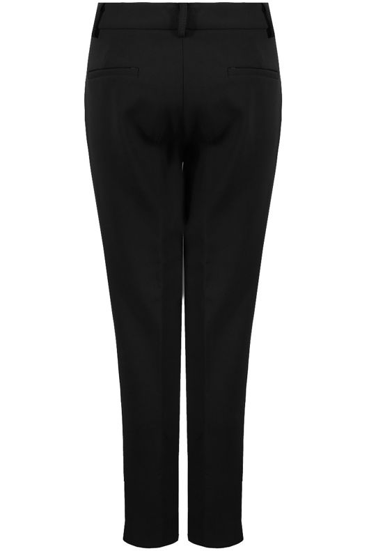 Black Tailored Ankle Slit Trousers