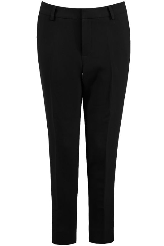 Black Tailored Ankle Slit Trousers