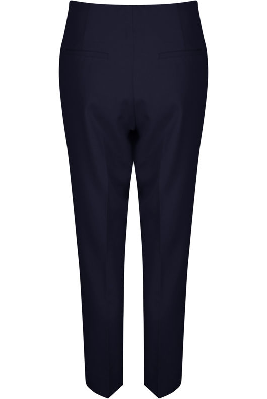 Navy Tailored Cropped Pants