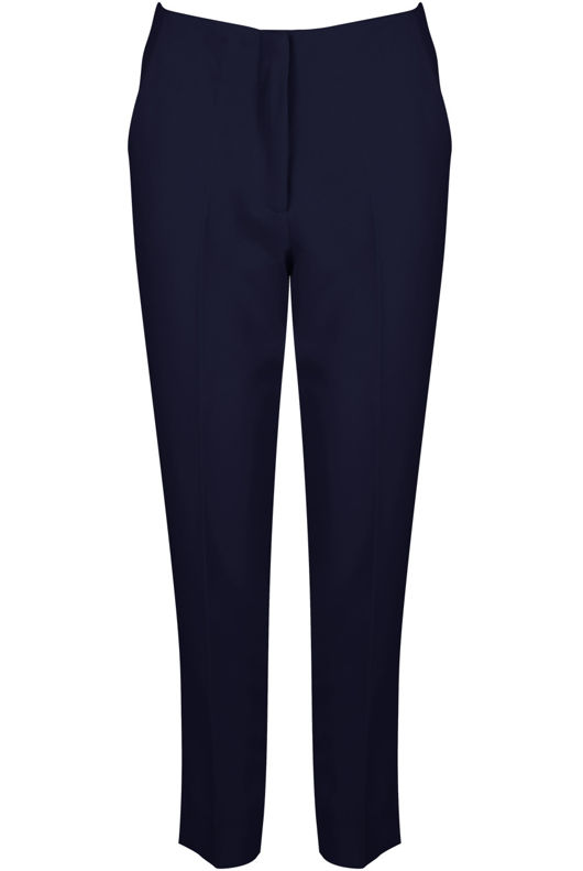 Navy Tailored Cropped Pants