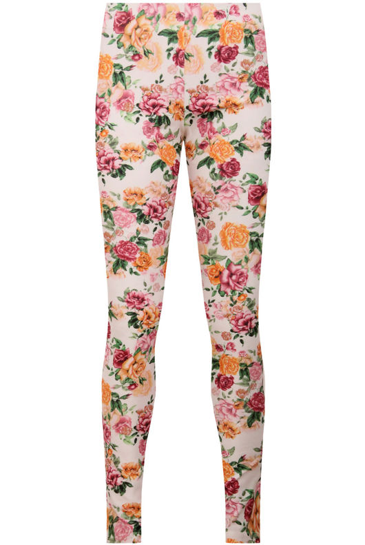 Floral Print Back Pocketed Jeggings