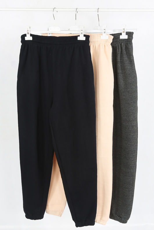 Black Elasticated Waist Joggers