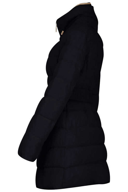 Navy Padded High Neck Puffer Jacket