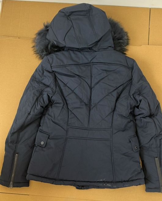 Navy Fur Hood Parka Jacket