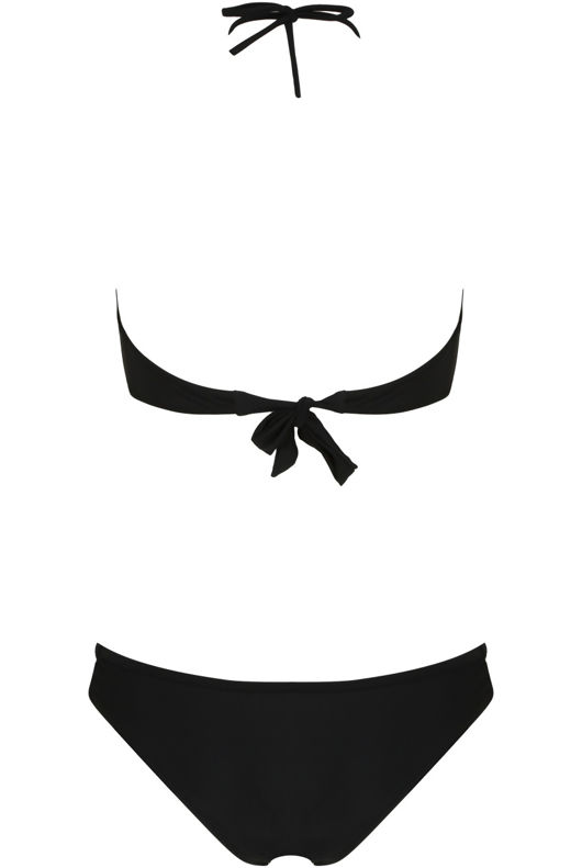 Black Mesh Cut Out Bikin Set