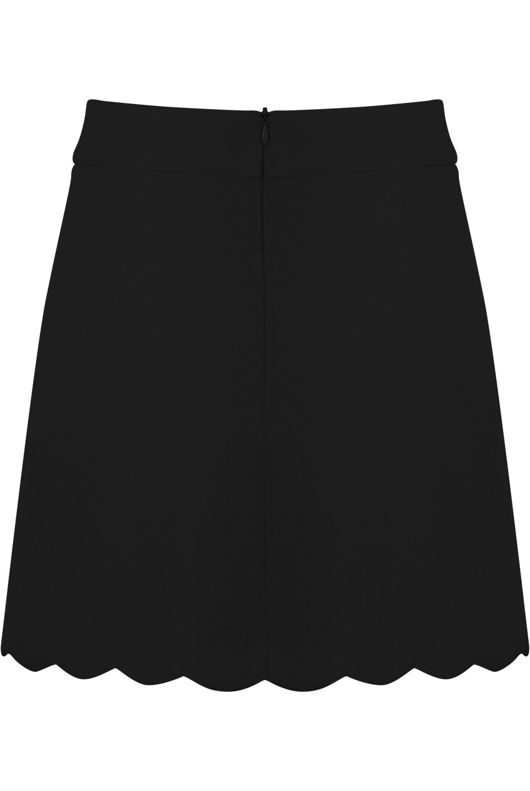Black Scallop Edge Skirts 