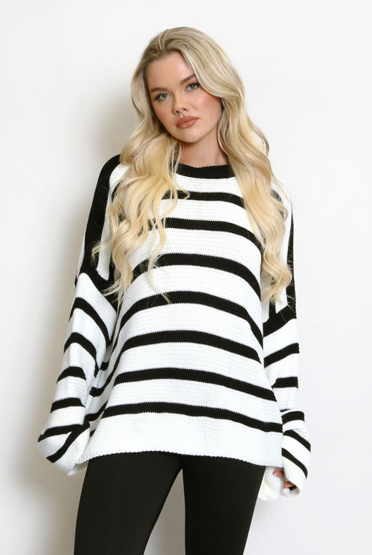 Black Striped Jumper