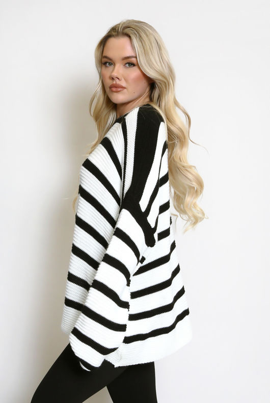 Black Striped Jumper