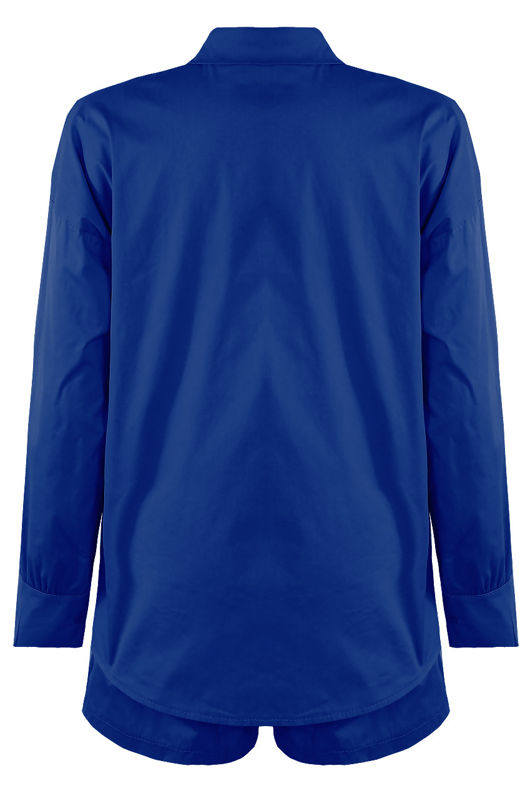 Royal Blue Shirt & Shorts Set