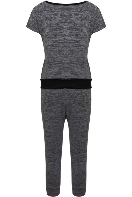 Dark Grey Short Sleeve Shirt and Three Quarter Trouser Suit