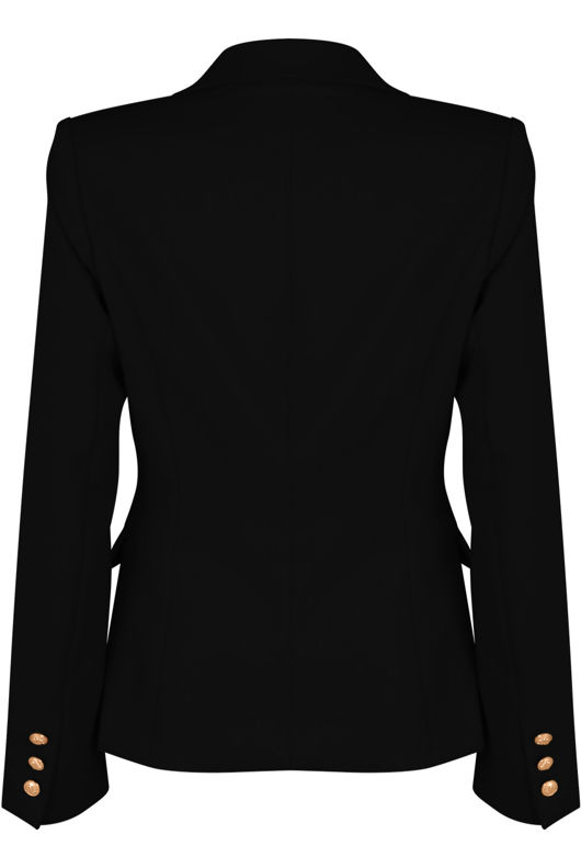 Black Double Breasted Tailored Blazer