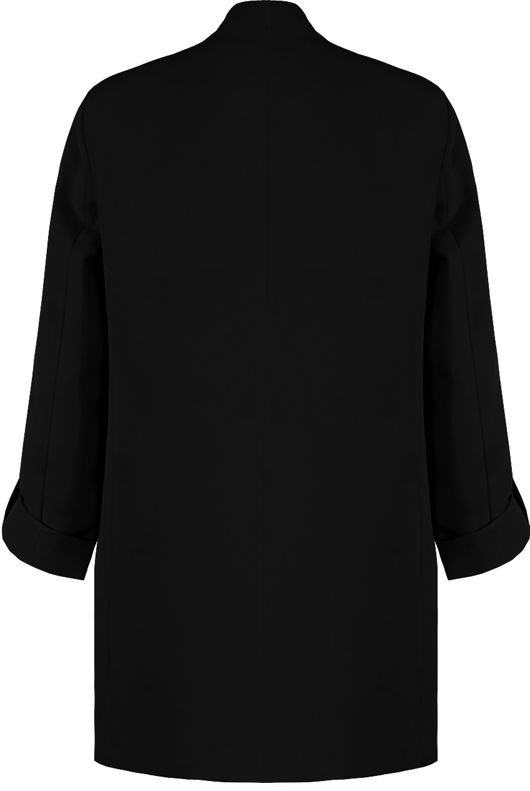 Tailored Waterfall Black Blazer