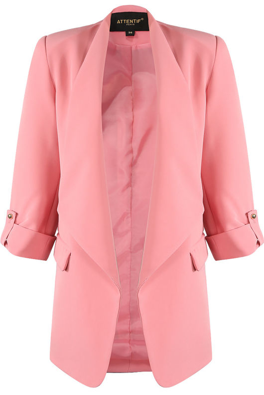 Tailored Waterfall Rose Blazer