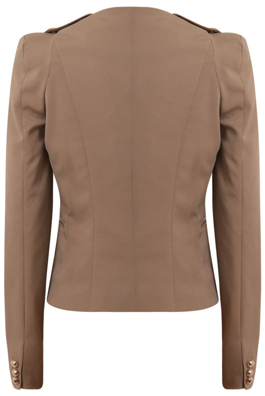 Beige Multiway Zipped Jacket 