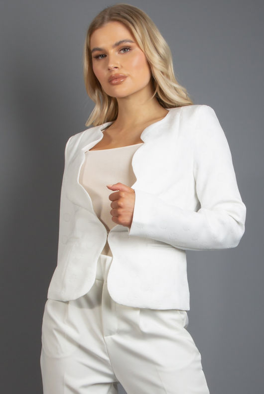 Textured Scallop Blazers