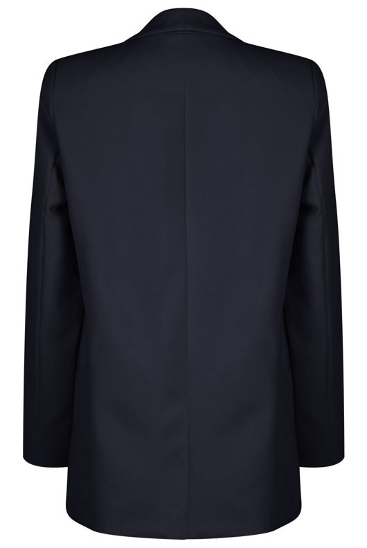 Black Over Sized Open Blazers