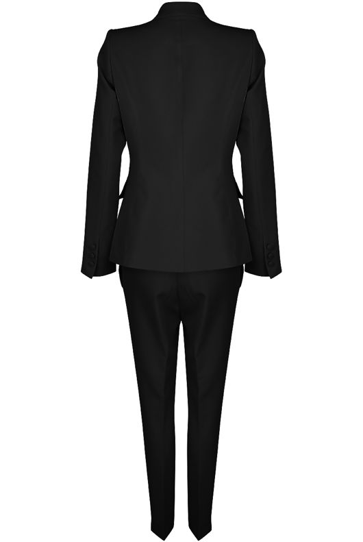 Double Breasted Blazer & Straight Pant Suit