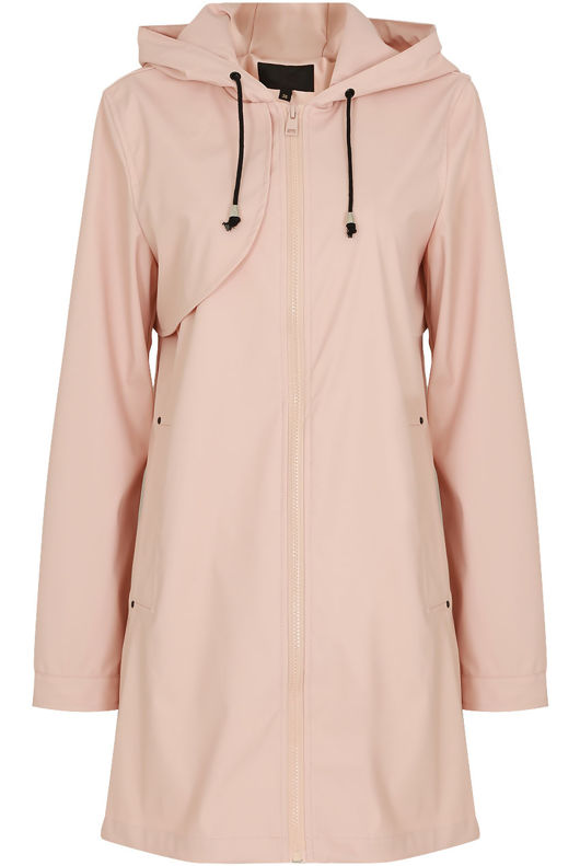 Pink Lightweight Hooded Parka