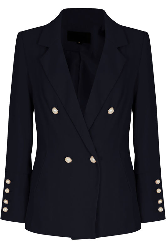 Double Breast Jacket with Acrylic Buttons