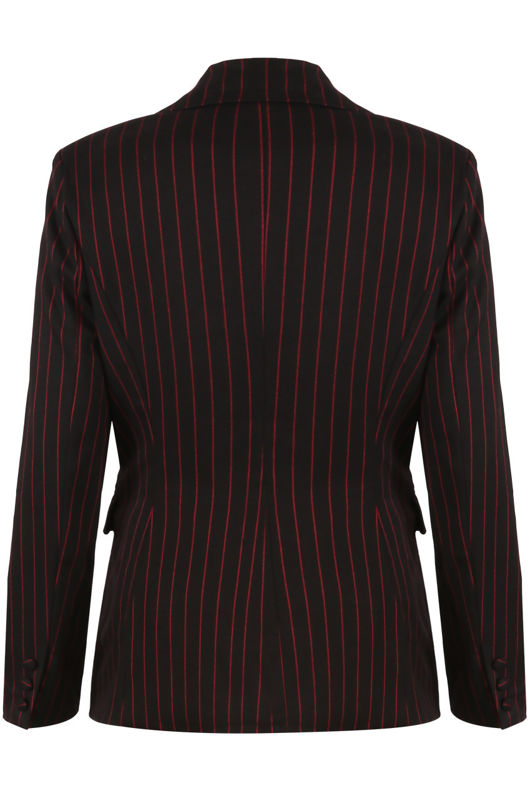 Red Stripes Double Breast Blazer