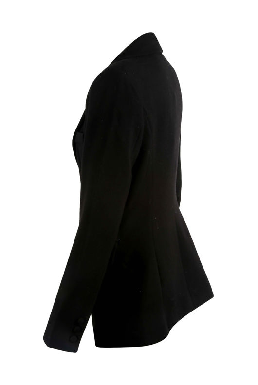 Black Double Breast Two Button Blazer