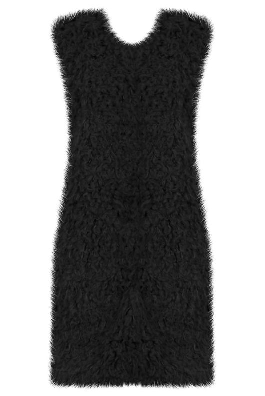 Black Fur dress