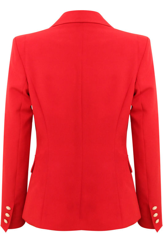 Single Button Cross Blazer