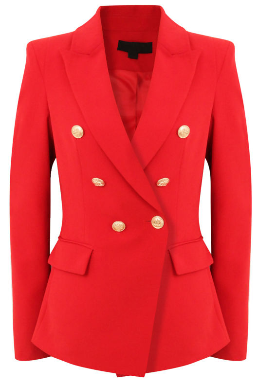 Single Button Cross Blazer