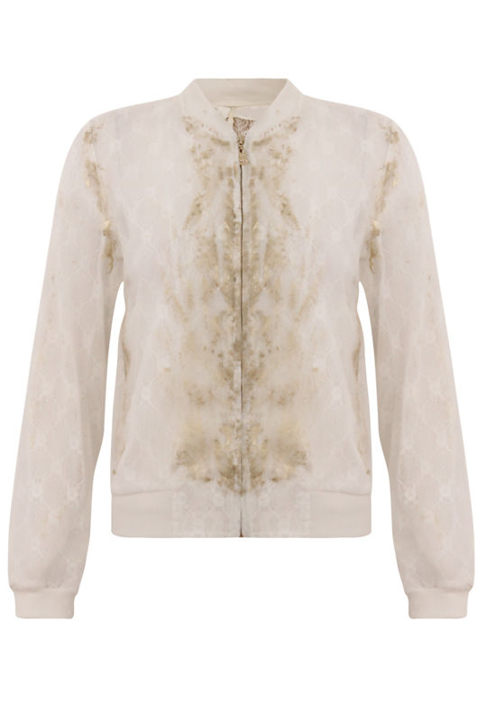 Chiffon Foil Bomber Jackets