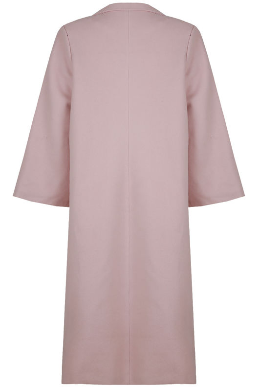 Rose Front Button Up Long Coat 