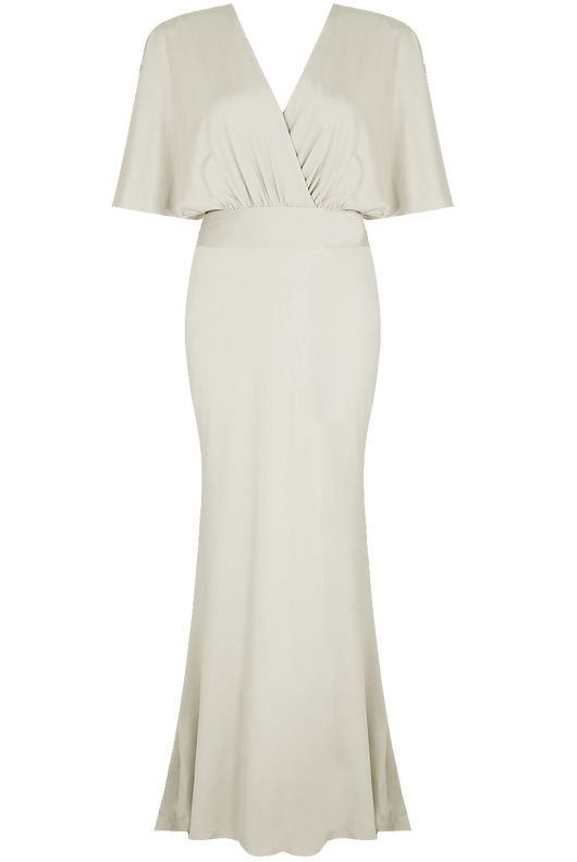 White Cross Over Back Tie Up Maxi Dress