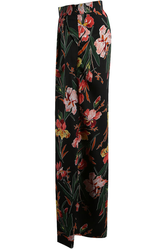 Black Floral Wide Legs Trouser 