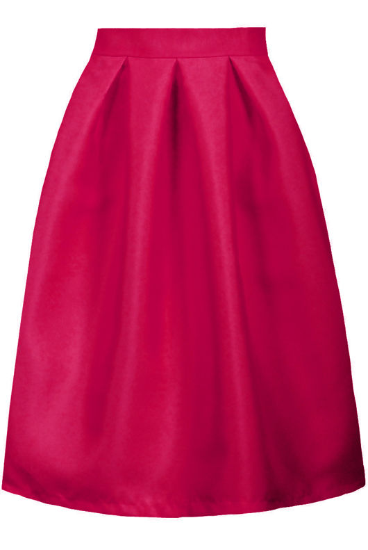 Mix pack Pin Tuck Waist Band Side Zip Up Flared Skirts