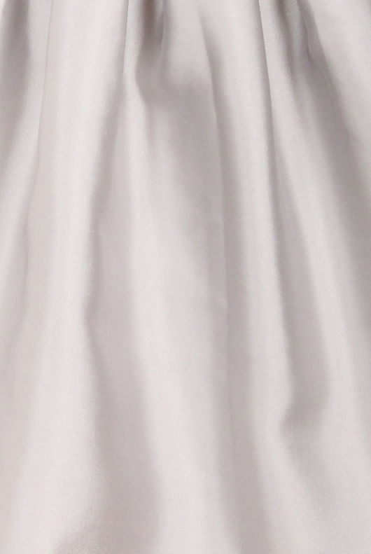 Grey Pin Tuck Waist Band Side Zip Up Flared Skirts