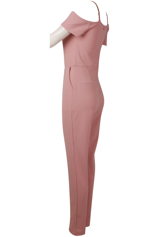 Rose Bandeau Off Shoulder Jumpsuit 