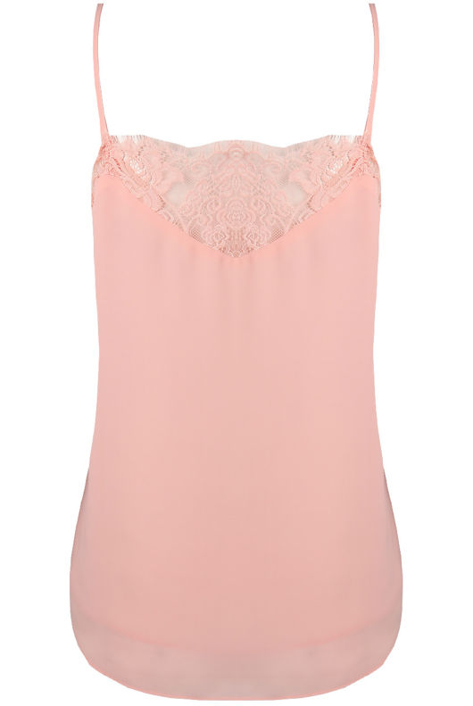 Rose Floral Lace Insert Top