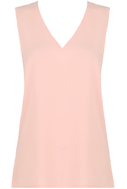 Pink Front Low Neck Crop Tops