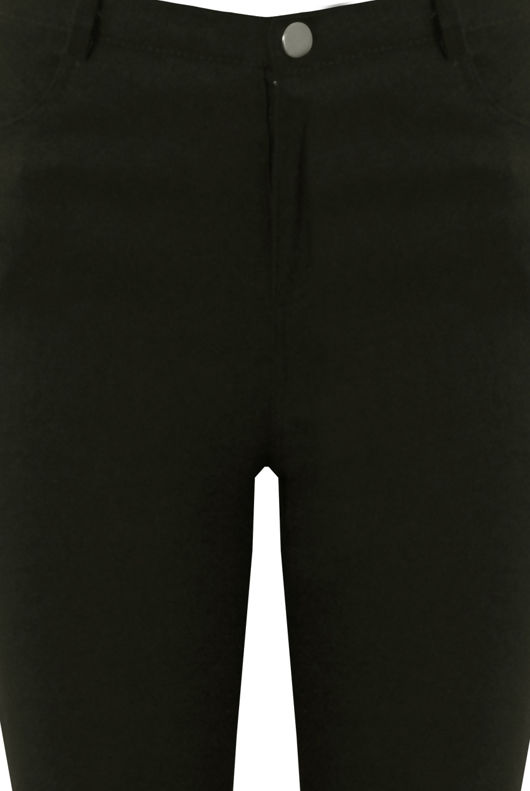  Khaki Button Up Stretch Legging