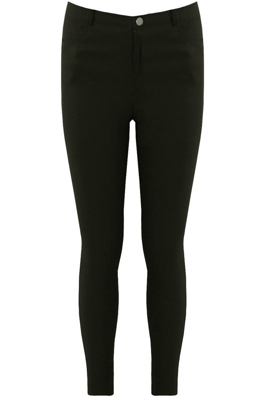  Khaki Button Up Stretch Legging
