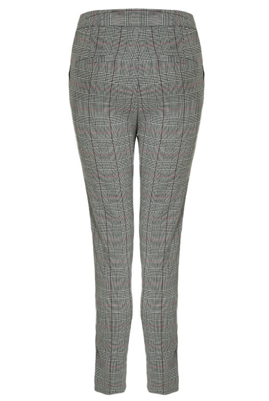 Black Glen Plaid Tailored Trouser