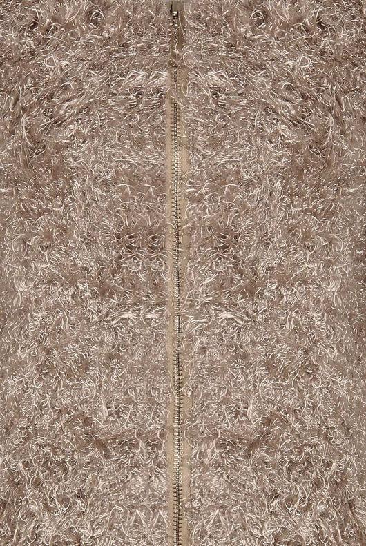 Bronze Long Beige Mohair Coat