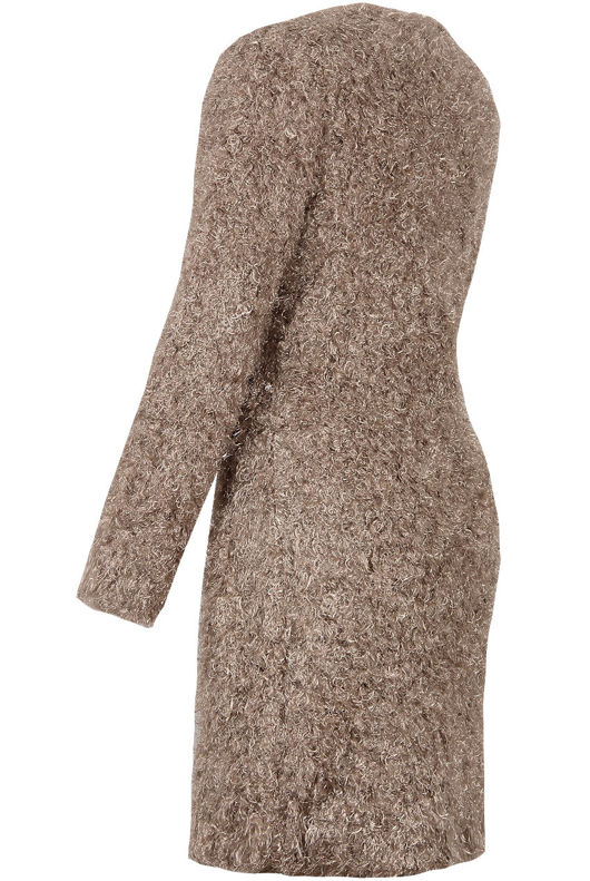 Bronze Long Beige Mohair Coat