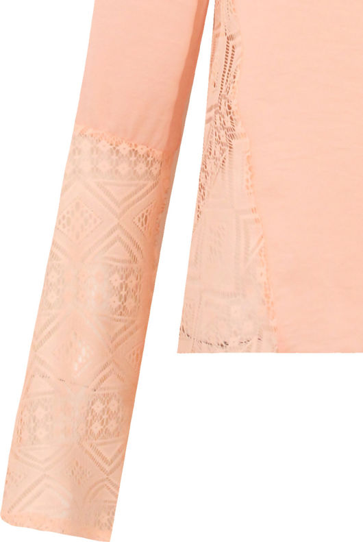 Pink Lace Embroidered Tops