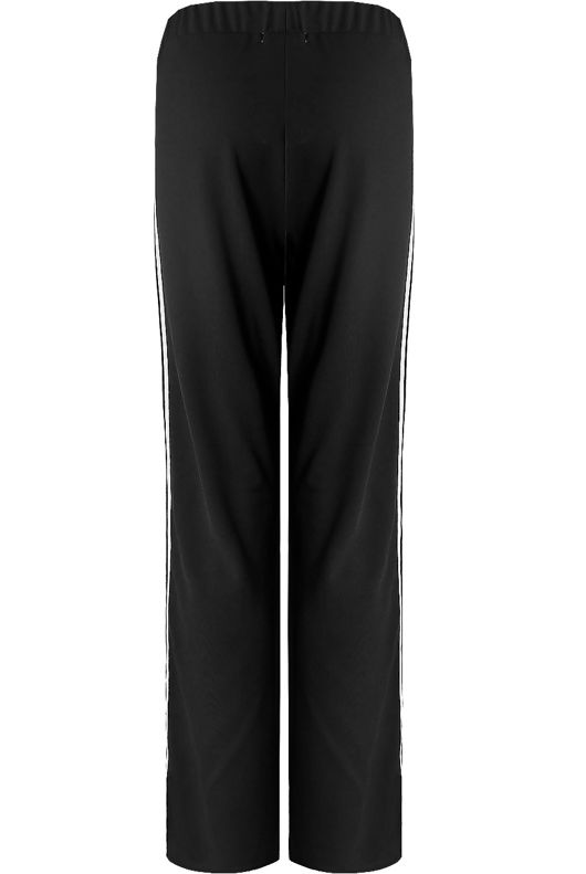 Black Side Ribbon Trim Trousers