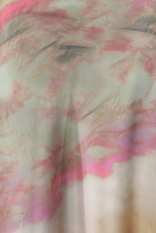 Pink Watermark Splatter Bias Skirt