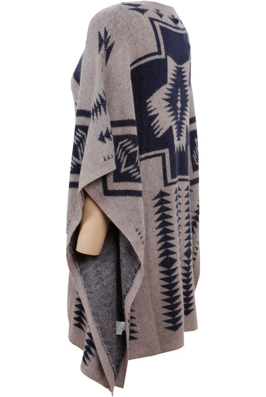 Taupe Patterned Cape