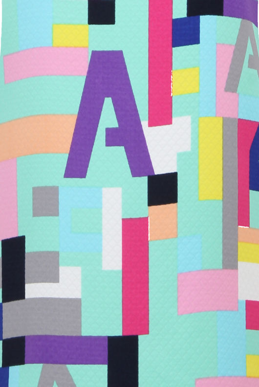 Multicolour Print Back Zip Up Shift Dress 